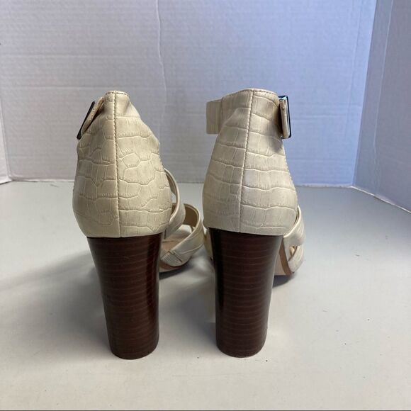 JONES NEW YORK,Cream,Cone Block, Open toe,Gladiator Heels,Sz 6.5 M, Jessie Style - Picture 5 of 14